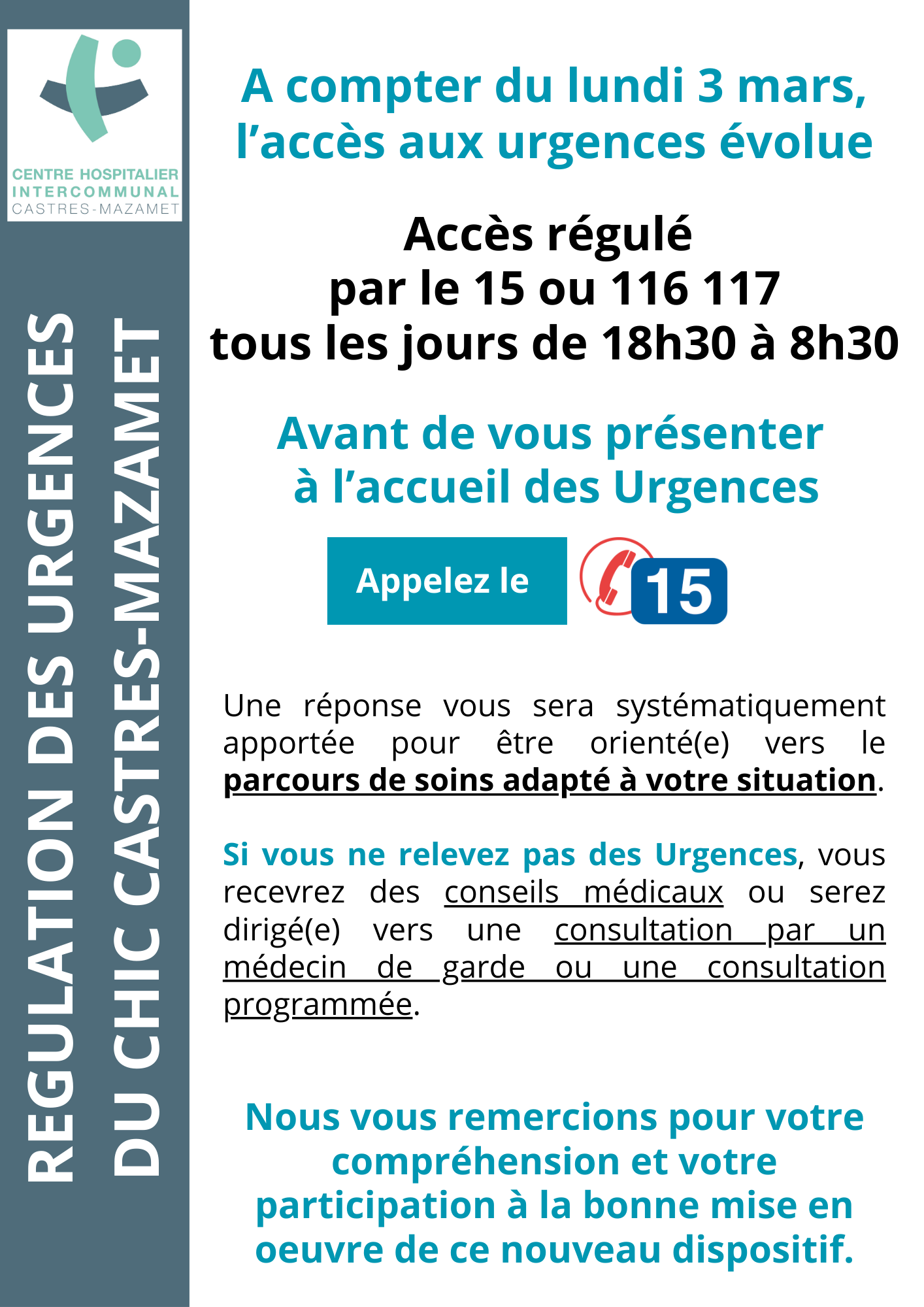 REGULATION URGENCES